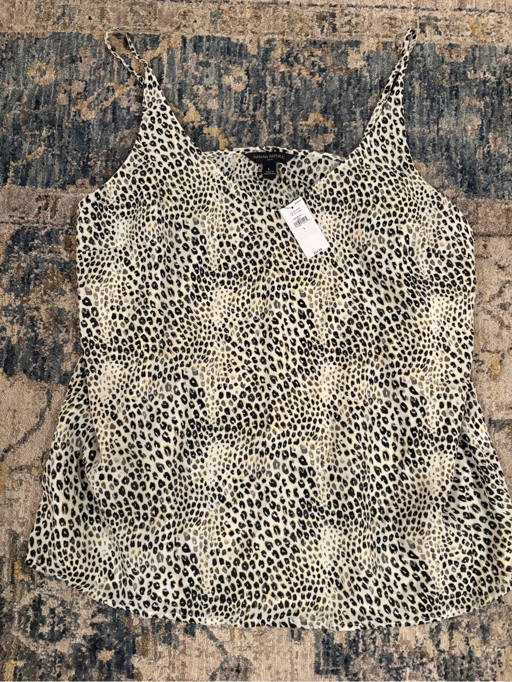 NWT Banana Republic Cream Leopard Print Cami